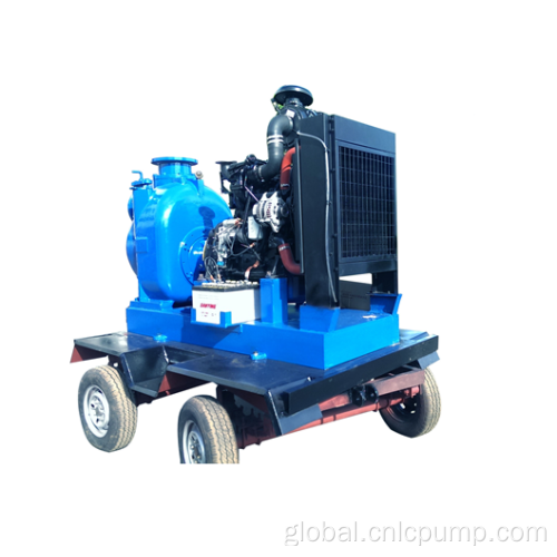 Diesel Engine Water Pump Trailer Self Priming Non-clogging Small Sewage Pump Factory